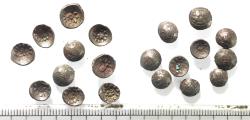 Ancient Coins - LOT OF 10: ARABIA, Southern. Himyar. 'Amd?n Bay?n Yahaqbi?. Circa AD 100-120. AR Fractions. 0.30 gm
