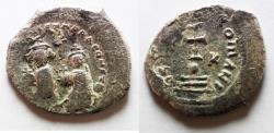 Ancient Coins - Byzantine Empire; Heraclius, with Heraclius Constantine. 610-641. AR Hexagram