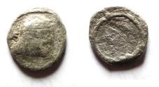 Ancient Coins - NABATAEAN . SYLLAUES , ONLY RULED SIX MONTHS. SILVER OBOL