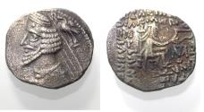 Ancient Coins - KINGS OF PARTHIA. Parthian Kingdom. SILVER DRACHM .