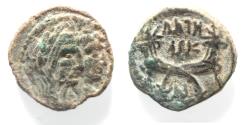 Ancient Coins - NABATAEA. Aretas IV, with Shaqilat. 9 BC- AD 40. AE 18