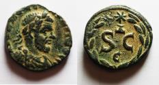 Ancient Coins - BEAUTIFUL SHINY PATINA: ROMAN PROVINCIAL. Syria, Seleucis and Pieria. Antioch on the Orontes under Macrinus (AD 217-218). AE 18