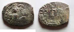 Ancient Coins - Byzantine Empire; Heraclius, with Heraclius Constantine. 610-641. AR Hexagram