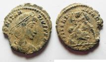 Ancient Coins - 	CONSTANTIUS II AE 3. AS FOUND. ROME MINT