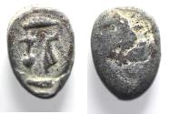 Ancient Coins - Egypt. Lead scarab seal impresssion (18 mm). Uncertain hieroglyphic signs. 100 - 200 A.D