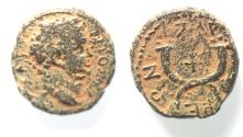 Ancient Coins - DECAPOLIS. GADARA. TITUS AE 17. CROSS