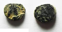Ancient Coins - VANDALS. Thrasamund (AD 496-523). AE nummus (7mm, 0.65g). Carthage mint.