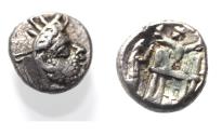 Ancient Coins - Kings of Persis. 2nd century BC. AR Obol