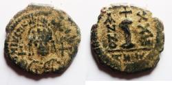 Ancient Coins - Justinian I. 527-565. Æ Decanummium