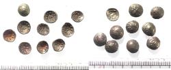 Ancient Coins - LOT OF 10: ARABIA, Southern. Himyar. 'Amd?n Bay?n Yahaqbi?. Circa AD 100-120. AR Fractions. 0.30 gm