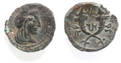 Ancient Coins - NABATAEA. Aretas IV. 9 BC- AD 40. AE 14