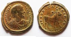 Ancient Coins - Julian II. AD 360-363. Æ Double Maiorina . Antioch mint. Bull