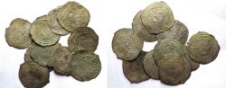 World Coins - ISLAMIC . LOT OF 10. SILVER DIRHAMS FROM YEMEN.