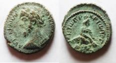 Ancient Coins - BEAUTIFUL DECAPOLIS. GERASA. LUCIUS VERUS AE 19