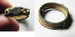 Ancient Coins - 	ROMAN ERA. BRONZE RING. 200 A.D