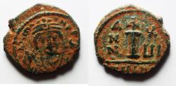 Ancient Coins - Byzantine. Maurice Tiberius AE DECANUMMIUM