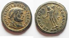 Ancient Coins - BEAUTIFUL QUALITY. ORIGINAL PATINA: DIOCLETIAN AE FOLLIS