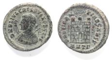 Ancient Coins - AS FOUND: CRISPUS AE FOLLIS. NICE. CAMP GATE