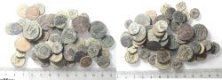 Ancient Coins - AS FOUND: LOT OF 50 ROMAN AE COINS