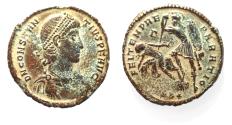 Ancient Coins - CONSTANTIUS II AE . FALLEN HORSEMAN