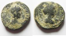 Ancient Coins -  JUDAEA, Caesarea Maritima. Herennia Etruscilla. Augusta, 249-251 CE. Æ 21
