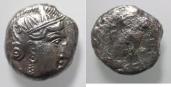 Ancient Coins - Satraps of Mesopotamia. Mazakes, as satrap (c. 331-323/2 BC). AR tetradrachm (22mm, 15.67g). Imitating Athens.