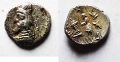 Ancient Coins - Kings of Persis. 2nd century BC. AR Obol