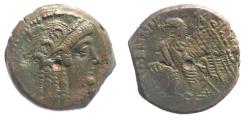 Ancient Coins - PTOLEMAIC KINGS of EGYPT. Ptolemy V or Ptolemy VI. 204-180 BC or 180-145 BC. Æ. ISIS