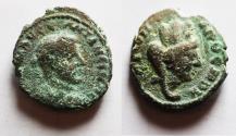 Ancient Coins - Apparently unpublished: ROMAN PROVINCIAL. Uncertain Near Eastern mint under Maximinus I Thrax (AD 235-238). AE 17