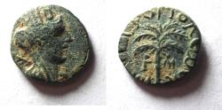 Ancient Coins - Phoenicia. Tyre. Pseudo-autonomous issue. 2nd century A.D. Æ 14. NICE! TYCHE. PALM TREE