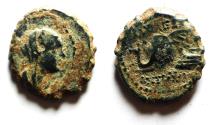 Ancient Coins - Seleukid Kingdom. Antiochos IV AE16. Elephant