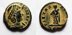 Ancient Coins - ORIGINAL DESERT PATINA: Theodora, 305-306 ,died before 337. AE 4