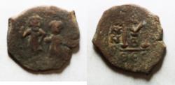 Ancient Coins - Heraclius & Heraclius Constantine, AE follis, 610-641 AD
