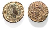 Ancient Coins - CONSTANTIUS II AE . FALLEN HORSEMAN