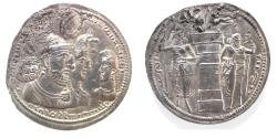 Ancient Coins - SASANIAN KINGS. Vahr?m (Bahram) II, with Queen and Prince 4. AD 276-293. AR Drachm