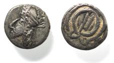 Ancient Coins - Kings of Persis. 2nd century BC. AR Obol