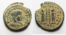 Ancient Coins - CONSTANTIUS II AE 3 . NICE AS FOUND