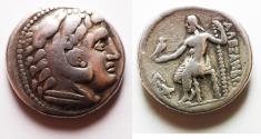 Ancient Coins - Macedonian Kingdom. Alexander III the Great (336-323 BC). AR tetradrachm (26mm, 16.62g). Eastern imitation