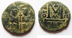 World Coins - ISLAMIC, Umayyad Caliphate. Uncertain period (pre-reform). AH 41-77 / AD 661-697. Æ Fals. GERASA OR NYSA-SCYTHOPOLIS