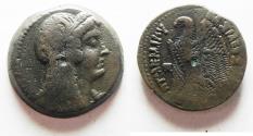 Ancient Coins - PTOLEMAIC EMPIRE. PTOLEMY VI 180-145 BC. AE27 . WITH ISIS