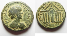 Ancient Coins - RARE DATE - BEAUTIFUL QUALITY - FULL LEGENDS: Biblical, Decapolis. Dium. Caracalla. AD 198-217. Æ (27MM . 17.03 GM). Dated CY 268 (AD 205/6). 