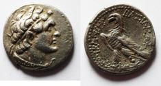 Ancient Coins - Egypt. Ptolemaic kingdom. Ptolemy VI Philometor (180-145 BC). AR didrachm . Uncertain Cypriote mint(?)