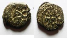 Ancient Coins - BROKAGE: Judaea, Alexander Jannaeus, 103-76 BC, AE Prutot (Biblical Widow's Mites).