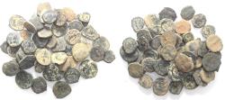 Ancient Coins - AS FOUND: LOT OF 50 NABATAEAN BRONZE COINS