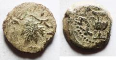 Ancient Coins - Judaea. Jewish War. First Revolt. AE Prutah. Year2. 67/68 C.E.
