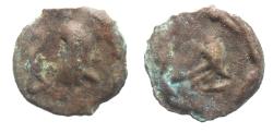 Ancient Coins - Arabia Felix. Hadhramawt. First century BC-first century AD. Cast AE UNIT . Shaqar mint.