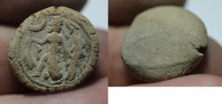 Ancient Coins - ANCIENT SASANIAN TERRACOTTA BULLA. 4TH - 6TH CENTURY A.D