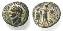 Ancient Coins - JUDAEA, Judaea Capta. Domitian. AD 81-96. Æ 23. Caesarea