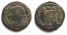 Ancient Coins - Constantine II AE follis. Camp Gate.