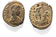 Ancient Coins - CONSTANS AE . EMPEROR IN GALLEY